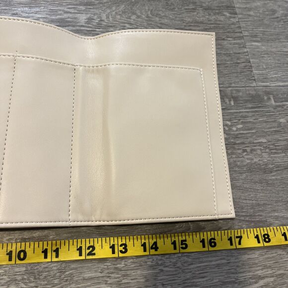 Mark & Graham Women's Tri-Fold Wallet Vegan Leather Tan Color Medium-Sized - Picture 8 of 10